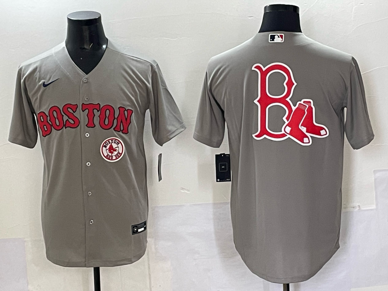 Men Boston Red Sox blank grey 2025 Nike MLB Jersey 03->oakland athletics->MLB Jersey